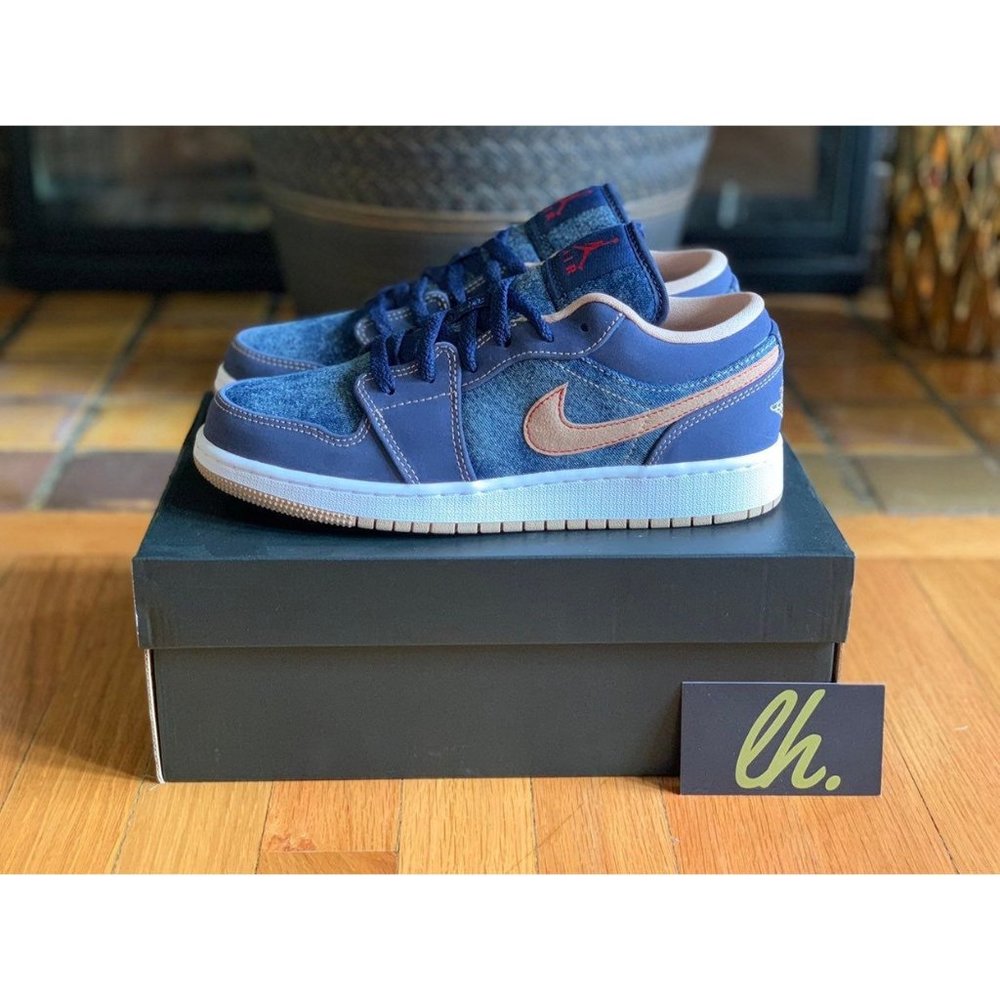 Size 6y Air Jordan 1 Low "Denim"